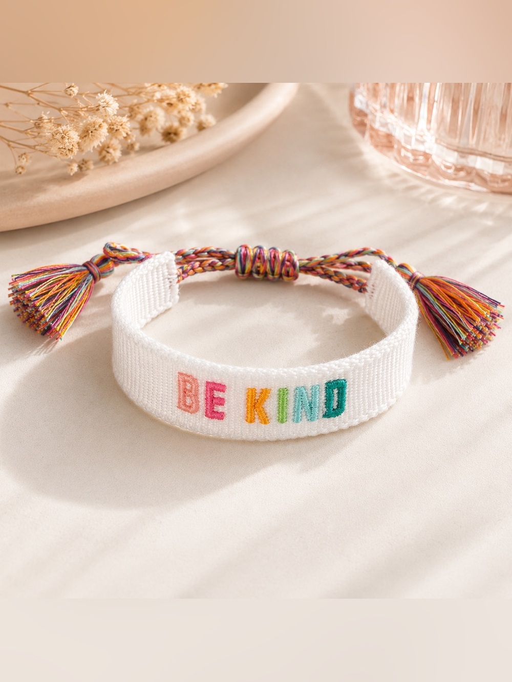 Be Kind Graphic Woven Bracelet